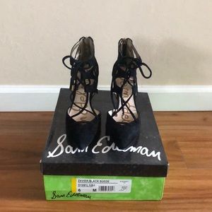Sam Edelman Zavier Heels in Black Suede